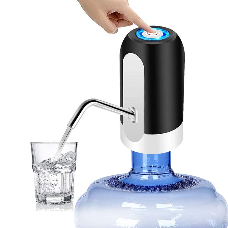 Water Bottle Pump 5 Gallon Water bottle dispenser USB Charging Automatic Drinking Water Pump Portable Electric Water Dispenser Water Bottle Switch Round-B