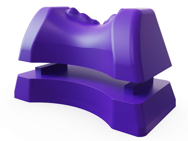 Occipital Release Tool 2.0 - Cervical Traction for Neck and Shoulder Pain Chiropractic Alignment Pivot Device for Trigger Point Therapy Headaches Migraine and Stress (Lilac) Lilac