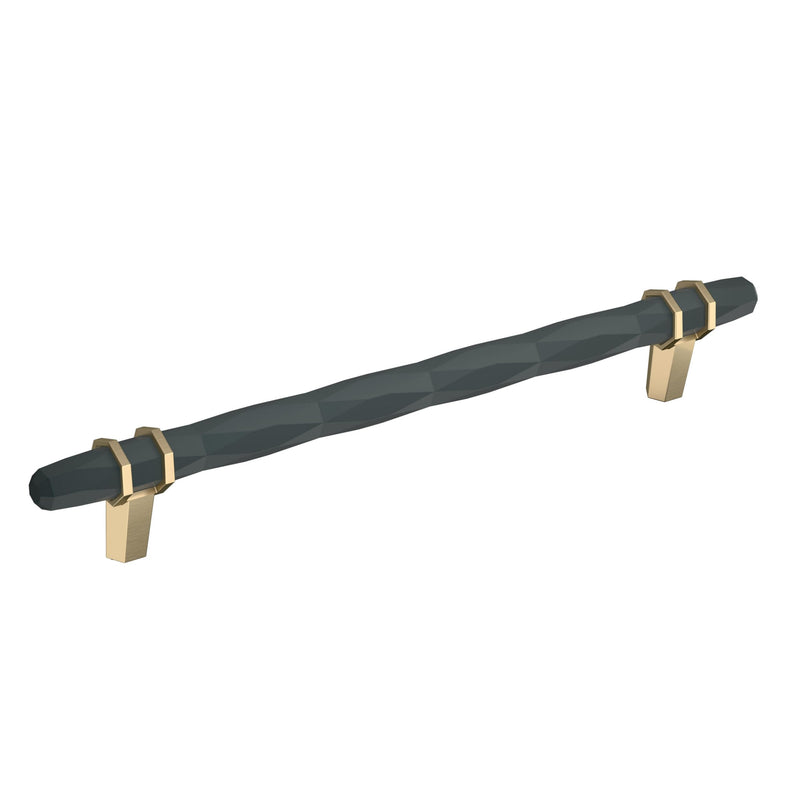 Amerock | Cabinet Pull | Black Bronze/Golden Champagne | 8 inch (203 mm) Center-to-Center | London | 1 Pack | Drawer Pull | Drawer Handle | Cabinet Hardware