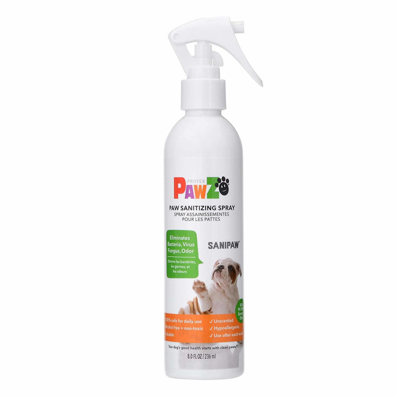 PawZ SaniPaw Dog Paw Cleaner and Odor Eliminator Spray, 8 Oz Paw Sanitizer and Dog Repellent Spray, 1 Pack 1 Count (Pack of 1) - NewNest Australia
