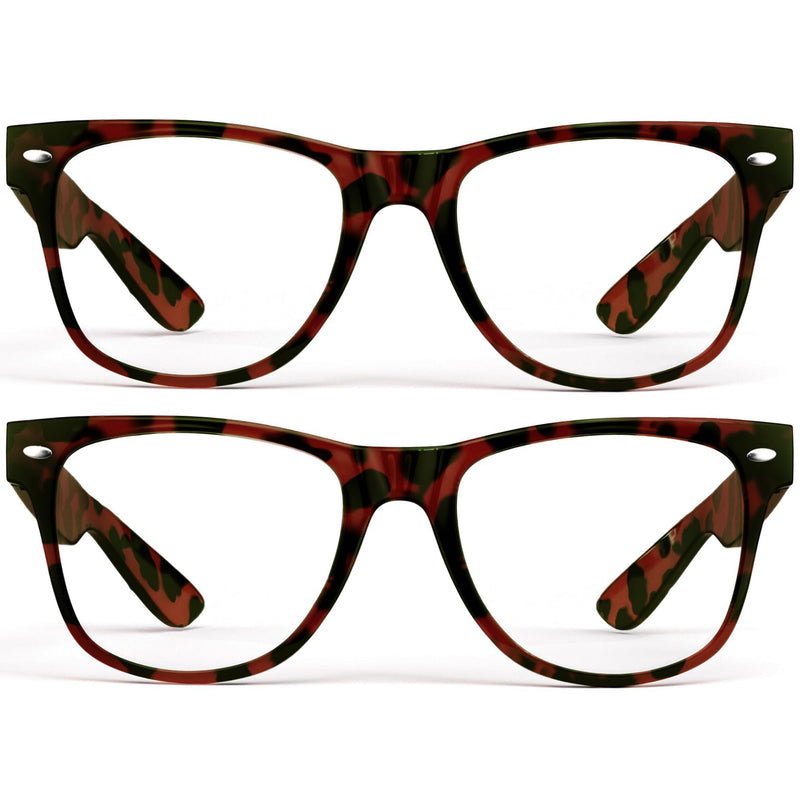 grinderPUNCH 2 Pack High Magnification Reading Glasses Strong Power Readers - 4.00-6.00 (2 Pack Tortoise, 4.50)