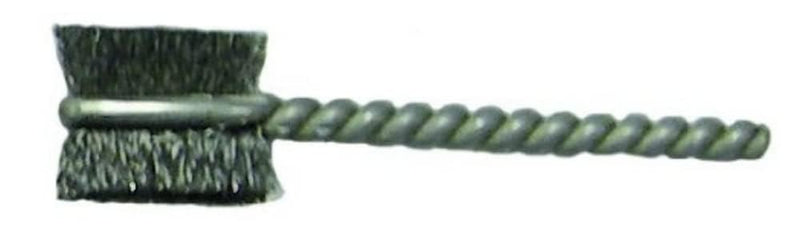 Weiler 21056 0.005" Wire Size, 3/4" Diameter, 2-1/4" Length, 302 Stainless Steel Bristles, Flat Side Action, Burrite Type Power Tube Brush, Made in The USA (Pack of 10) .005" Wire Size Pack of 10