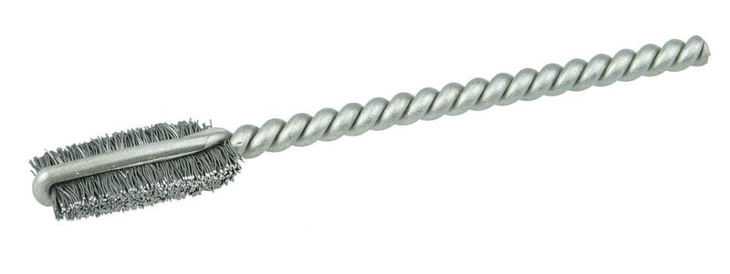 Weiler 21001 1/4" Power Tube Brush, .005" Steel Wire Fill, 9/16" Brush Length, Made in The USA (Pack of 10) 0.005 Wire Size