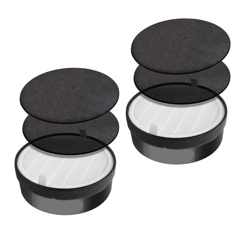 PUREBURG MD1-0039 Replacement Filter Compatible with Vornado CYLO50 CYLO51 QUBE50 Air Purifiers, Pack of 2, H13 True HEPA and Activated Carbon Pre-Filters