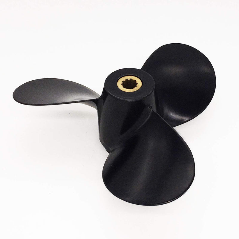 7 1/2x6 Aluminum Propeller Prop for Suzuki Outboard Motor 4HP 5HP 6HP Rignt Hand Rotation 10 Spline Tooth