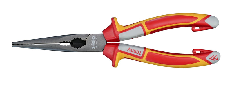 Felo 0715764289 8 in. Chain Nose Radio Pliers VDE, Red
