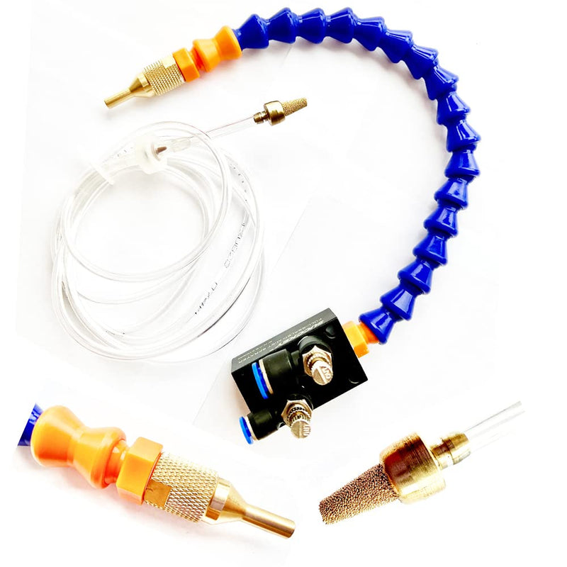 YWY Upgrade Version Mist Coolant Lubrication Spray System for Metal Cutting Engraving Cooling Sprayer Machine for Air Pipe CNC Lathe Milling Drill Plastic pipe Spray System