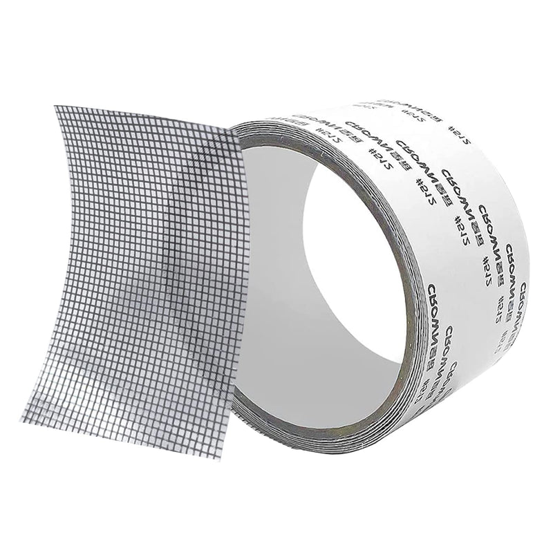 Window Screen Repair Tape, 2"x80" Screen Repair Kit for Window Door Tears Holes, Strong Adhesive Screen Patch Fiberglass Screen Tape Mesh Repair (Grey) 2in x 80in Grey