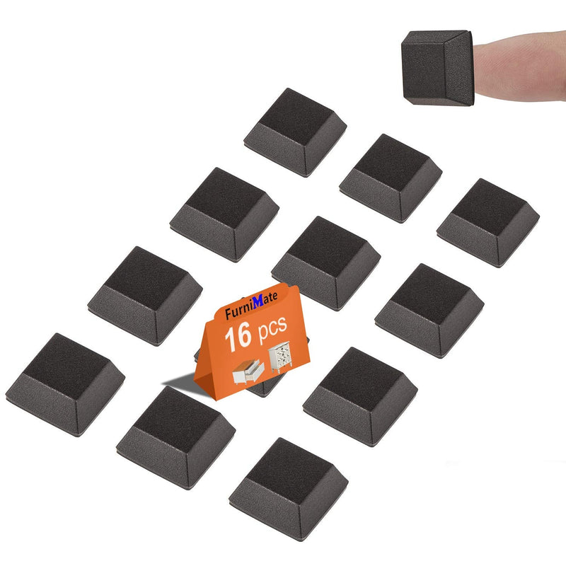 Rubber Feet for Electronics-Adhesive Rubber Feet 16PCS, Black Rubber Feet Adhesive, Stick On Rubber Feet, Rubber Bumpers Self Adhesive 16pcs Large