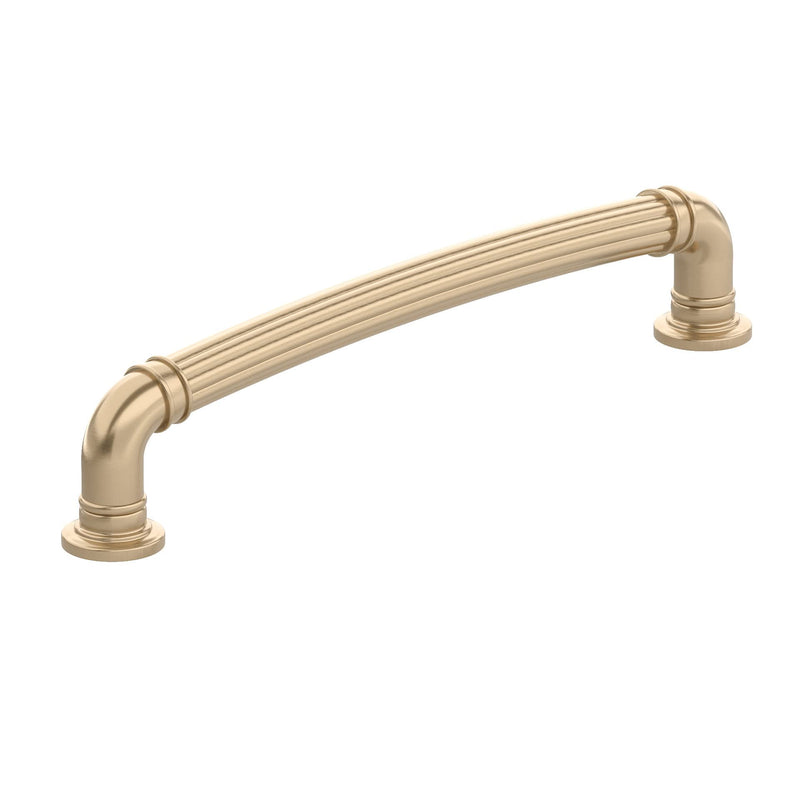 Richelieu Hardware BP8818192CHBRZ Casoria Collection 7 9/16-inch (192 mm) Center-to-Center Fluted Champagne Bronze Traditional Round Cabinet and Drawer Pull Handle for Kitchen, Bathroom, and Furniture 192 mm