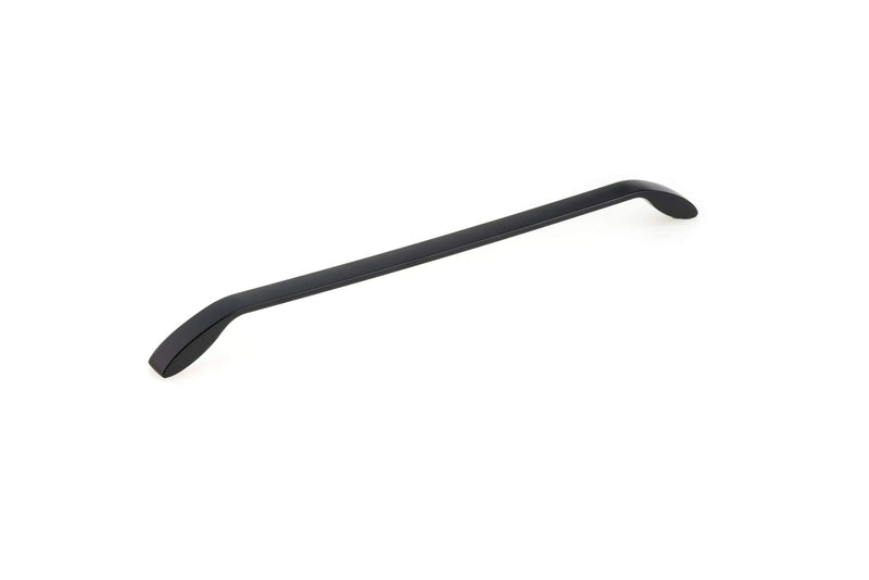 Richelieu Hardware BP9455320900 Comox Collection 12 5/8-inch (320 mm) Center-to-Center Matte Black Modern Curved Cabinet and Drawer Pull Handle for Kitchen, Bathroom, and Furniture 320 mm