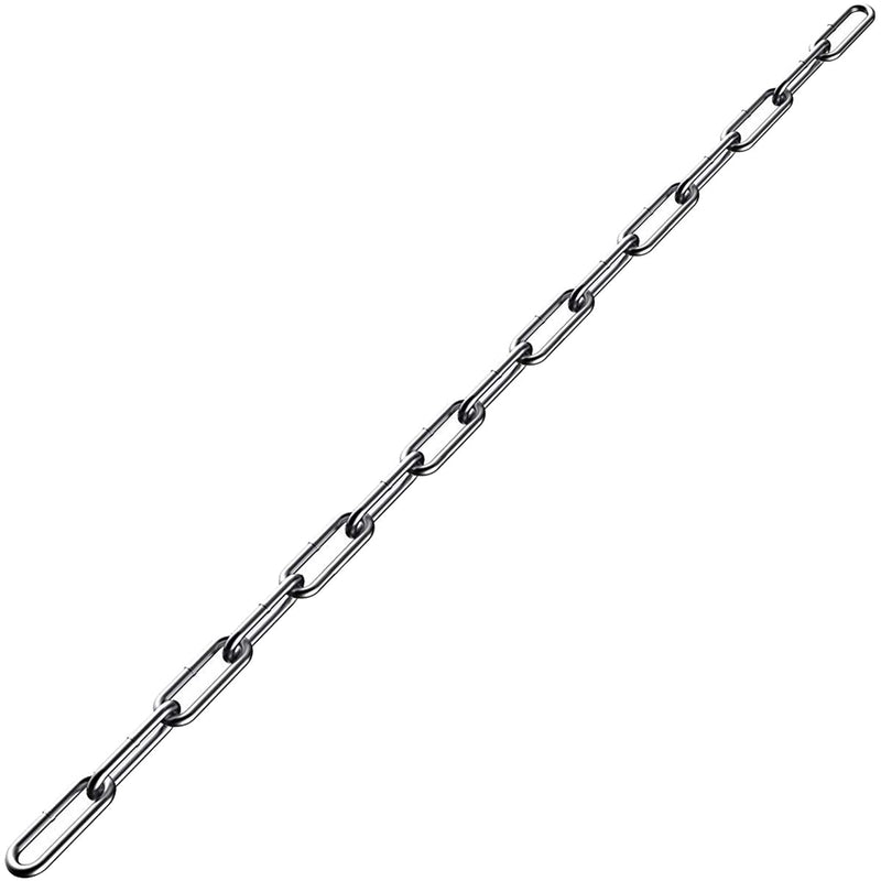 Stainless Steel Chain, Lsqurel 6.5ft 13ft Metal Chain Link Chain Small 1/8in Light Duty Chain Utility Chain Jack Chain for Home Outdoor Camping Hanging etc (1/8in-6.5ft) 1/8in-6.5ft