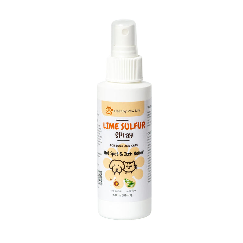 Classic's Lime Sulfur Spray - Pet Care for Dry and Itchy Skin - Spotcare and Safe Solution for Dog, Cat, Puppy, Kitten, Horse (4 oz) - PawsPlanet Australia