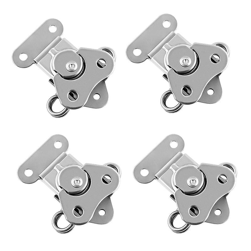 QWORK Heavy Duty Stainless Steel Latch for Flight Cases and Equipment Boxes, 4 Pack 2" x 1-1/2", High Working Loads, Excellent Anti-Corrosion 2" x 1-1/2"