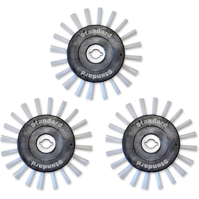 Grout Groovy Brush Wheels 3-Pack | Nylon Replacement Grout Scrubber Heads Standard 3 Pack