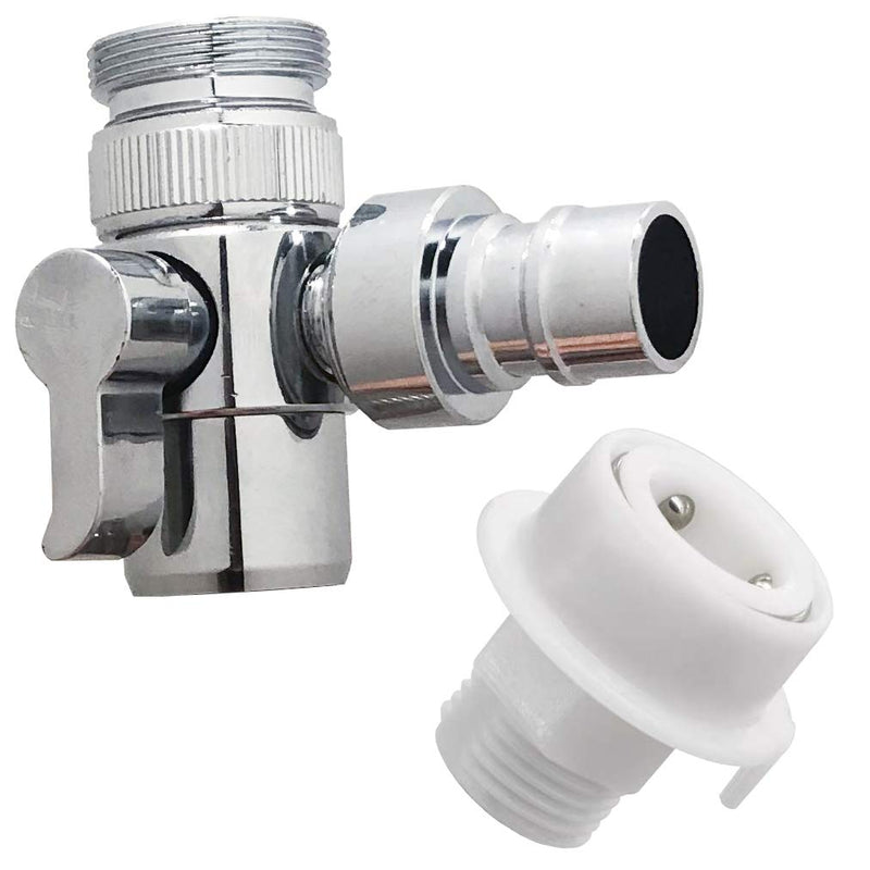 faucet to shower hose diverter to Dishwasher Snap,aerator quick connect to hand bidet and shower,for bathroom/kitchen sink