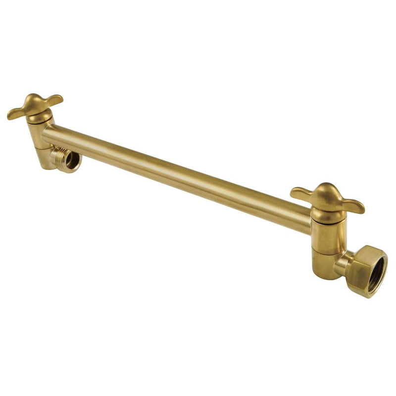 Kingston Brass K153A7 10-Inch Adjustable High-Low Shower Arm in Brushed Brass
