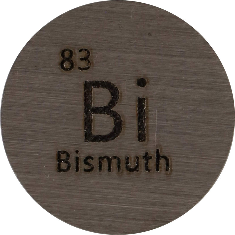Bismuth (Bi) 24.26mm Metal Disc for Collection or Experiments