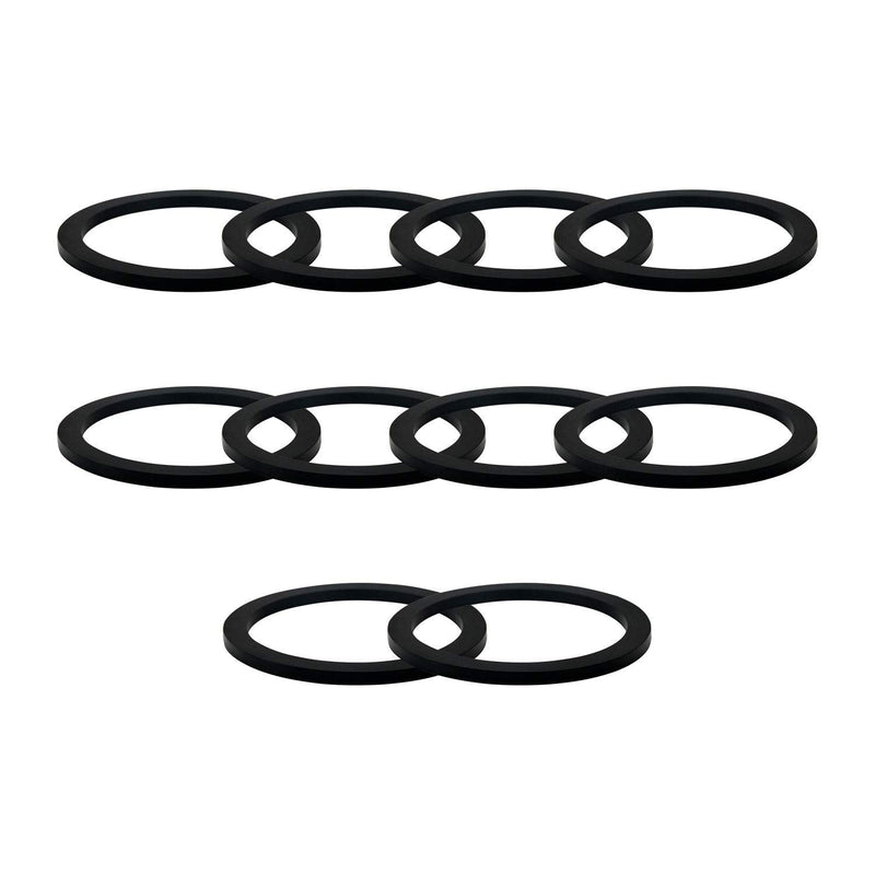 2" Camlock Gasket Fitting - Cam Lock Hose Seal for Female Coupler - Cam Groove Replacement Rubber Washer (10-Pack) (2“) 2“