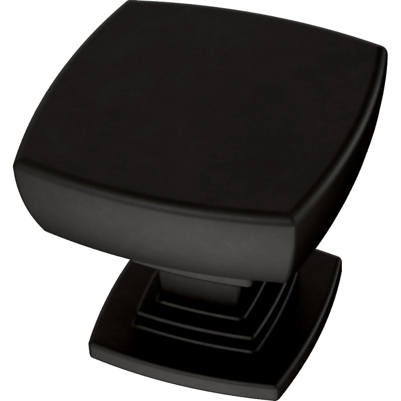 Franklin Brass Parow Cabinet Knob, Matte Black, 1-1/8 in (29mm) Dresser Drawer Pull, 10 Pack, P29542Z-FB-B