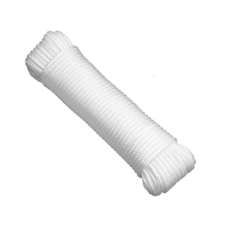 Gardzen 72' x φ1/4" White Rope, UV Resistant Rope for Flag Pole, Clothes line, Camping Tent, Canoes, Tree Work 1 x 72ft.