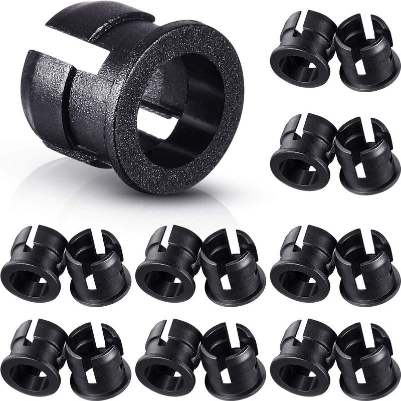 Mudder 200 Pieces 5 mm LED Holder Black Plastic Light Emitting Diode Clips Display Panel LED Light Bezel Mounting Holders Bracket 5 mm Lamp Bulb Socket