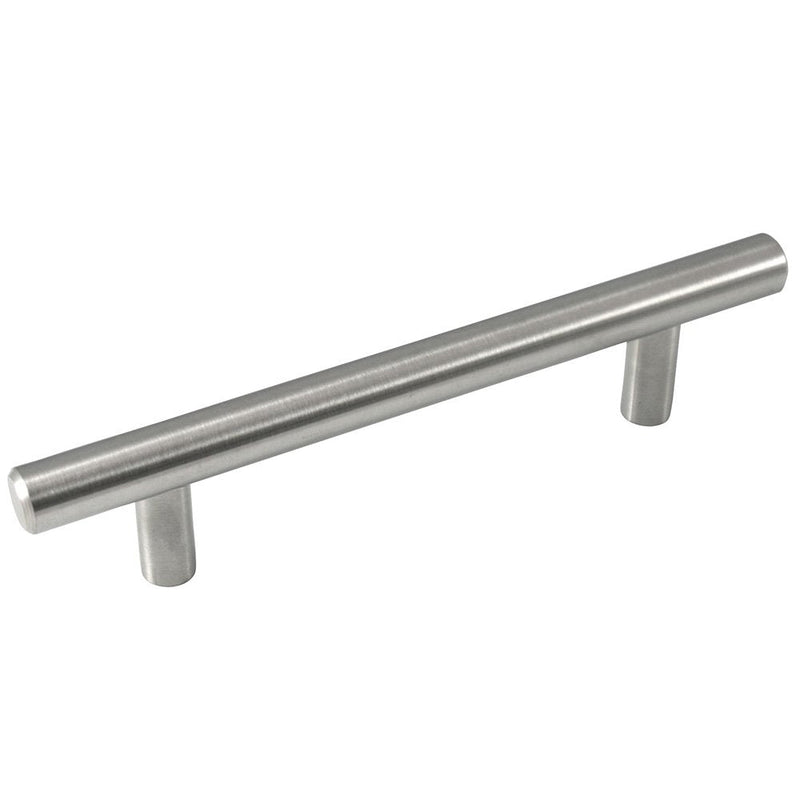 Laurey 87001-3.75 Inch - 96mm Melrose Cabinet Hardware Bar Pull - Brushed Satin Nickel - Pack of 10 (87001-10)