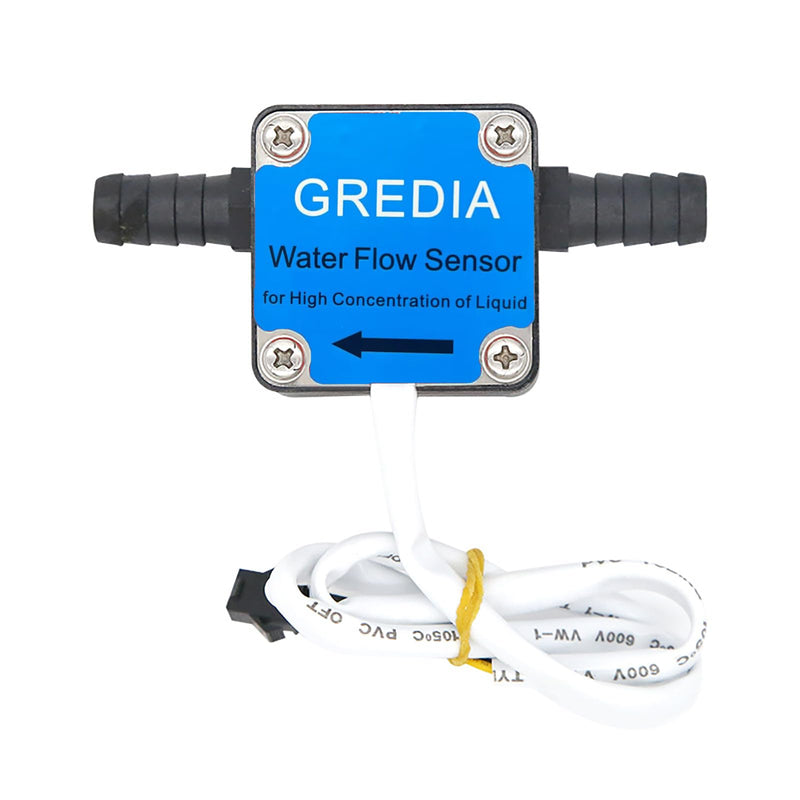 3/8" Oil Flow Sensor High Density Liquid Food-Grade Switch Hall Effect Flowmeter Fluid Meter Gear Counter Connect Hosepipe 5-600L/H for Fuel Gasoline Diesel Milk Detergent Water G3/8" Oil Flow Sensor