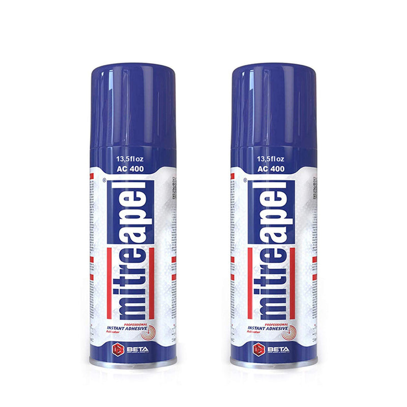 Activator (2 x 13.5 fl oz) Spray Accelerator for CA Super Glues (2 Pack) 2 Pack