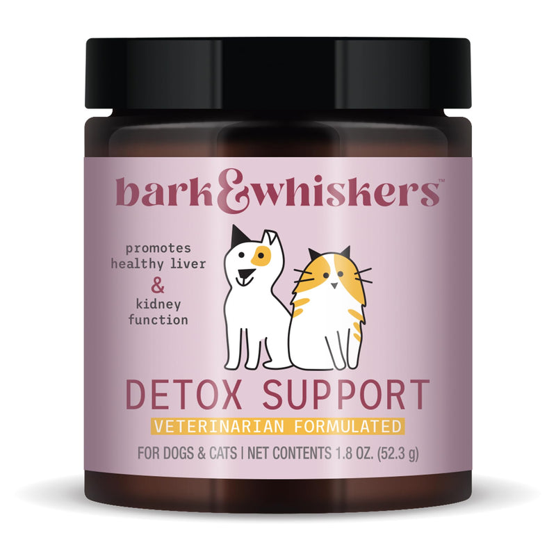 Bark & Whiskers Detox Support for Dogs & Cats, 1.8 Oz. (52.3 g), Promotes Healthy Liver & Kidney Function, Veterinarian Formulated, Non-GMO, Dr. Mercola - PawsPlanet Australia