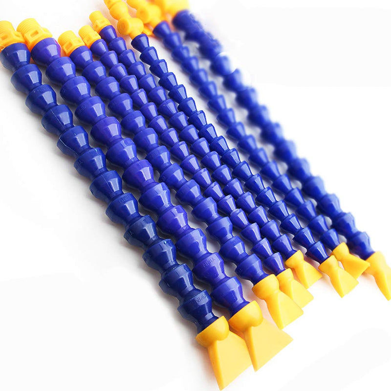 Beduan 1/2" Thread Water Oil Coolant Hose Pipe Plastic Adjustable Flexible Cooling Tube for Hydraulic Machinery/Water Cooling System (Pack of 10) 1/2"(10 Pcs)