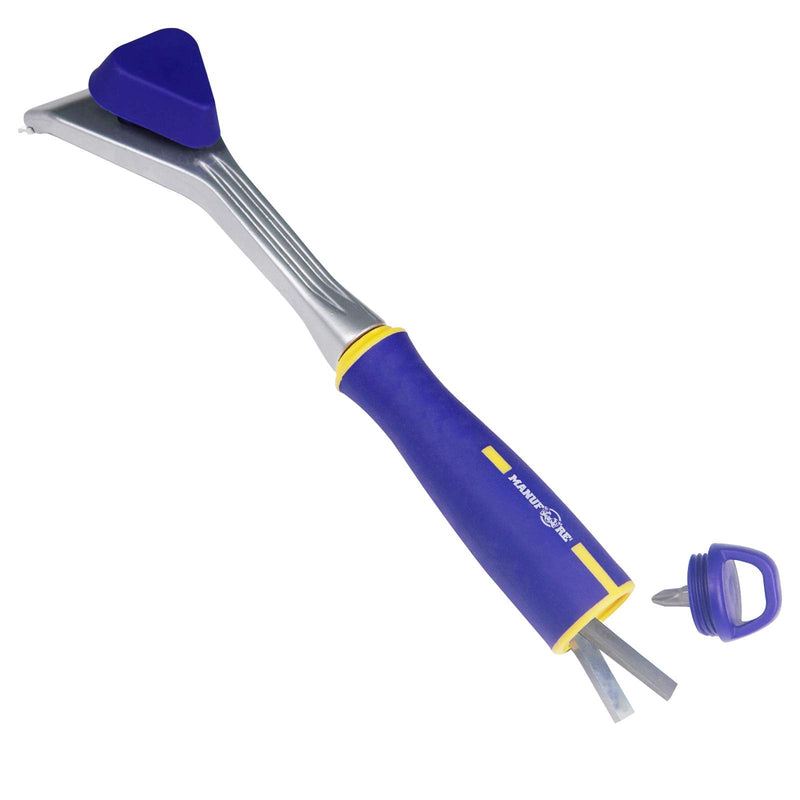 MANUFORE Paint Scraper with 2.5 Inch Double-edged Tungsten Steel Carbide Scraper with Extra 2 Blades 2.5in carbide scraper+2 blades
