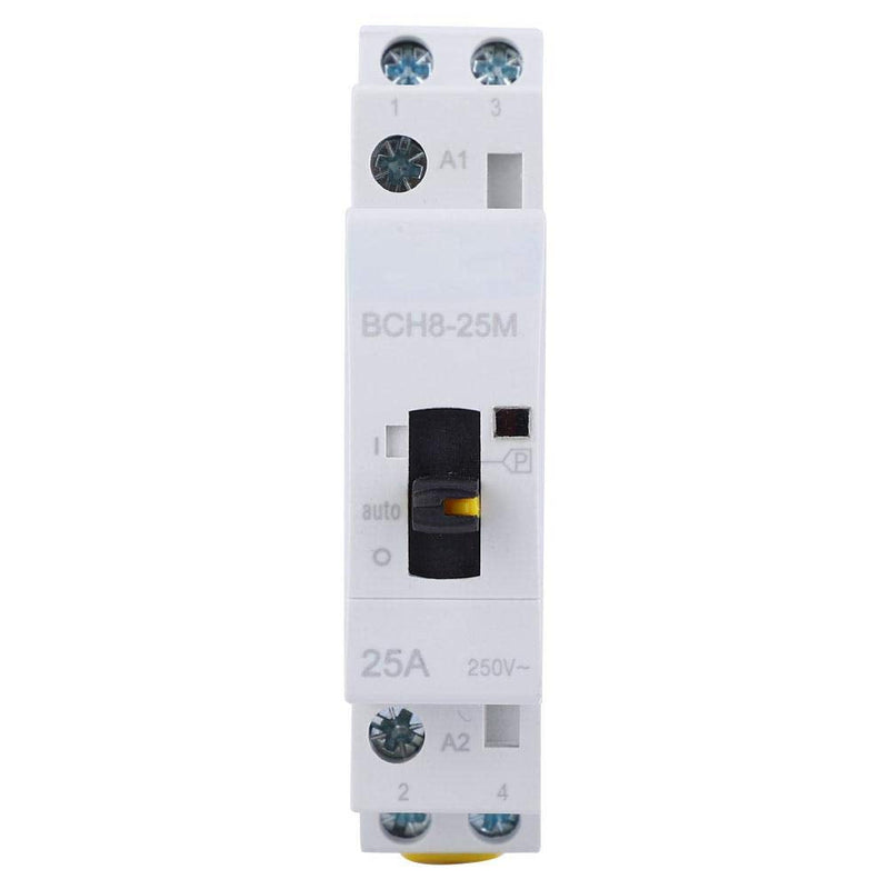 Household AC Contactor BCH8-25M 2P25A 24V Universal Motor Contactor with Manual Function 2NO Electrical Equipment Manual Control Motor Contactors