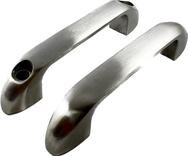Harris Hardware 15499-B Cast Stainless Steel Dual Sided Pull Set, 2 Pulls and Fasteners for 1 in. Door