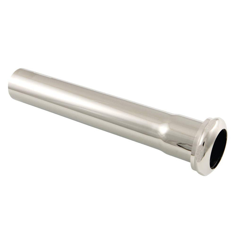 Kingston Brass Fauceture EVP1006 Century 8-Inch X 1-1/4 Inch O.D Slip Joint Brass Extension Tube, Polished Nickel