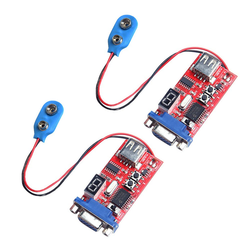 Comimark 2Pcs VGA Signal Generator LCD Display Tester 7V-12V Power Input