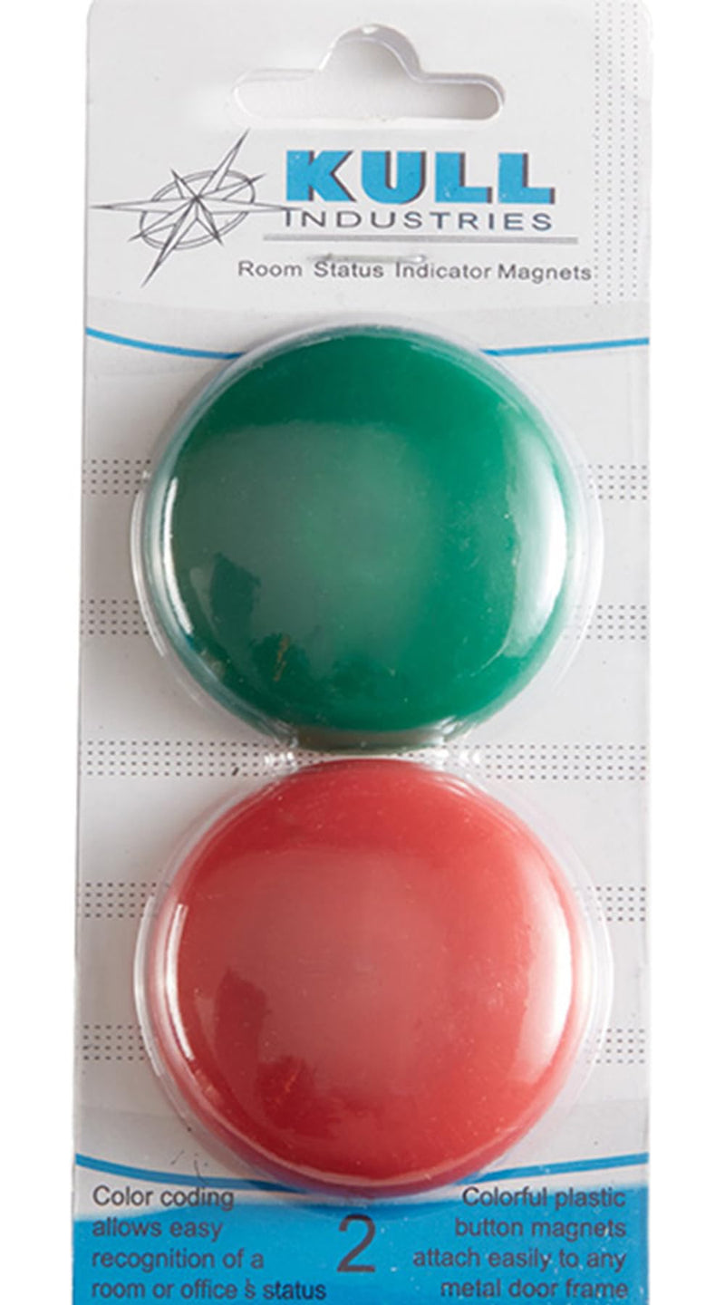 Red & Green Button Magnets, Room Status Indicator Magnets for Hospitals, Exam Rooms, Schools, Durable, High Visibility, Easy Use, Reliable Room Status Solution, 2pcs Pack
