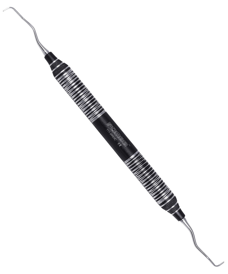 711-695 OC Onyx Collection Gracey Curette #13/14, 9.5mm Ultra-Light Hollow Handle, BÖHLER N664 Alloy, Black Titanium Nitride (TiN) Coated, Corrosion-Resistant & Autoclavable | Pomee USA