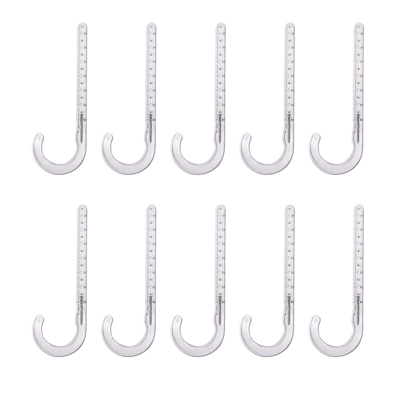 PXJHNG012-10 PEX Support J-Hook Hanger with Nails for 1/2 in. Pipe, Rope, Cable Hard Plastic (10 Pack), White 1/2 in.