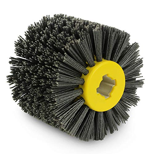 BHA Nylon Wire Brush Drum Rust Remover, 4.5" x 4" with 3/4" Quad Keyway