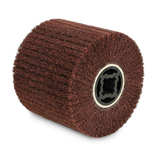 BHA Surface Conditioning Finishing Drum, 4.5" x 4" with 3/4" Quad Keyway (120 Grit) 120 Grit