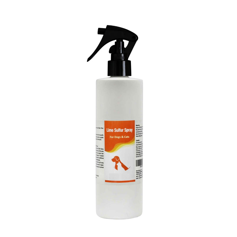 Classic's Lime Sulfur Spray Pet Care for Dry and Itchy Skin - Spotcare and Safe Solution for Dog, Cat, Puppy, Kitten, Horse (8 oz)