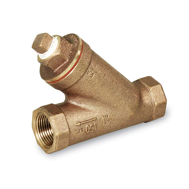 Midline Valve 322U234 Y-Strainer with Stainless Steel Mesh Screen, Pipeline Filter Valve 1/2 in. FIP, Cast Brass Single Pack 1/2 in.