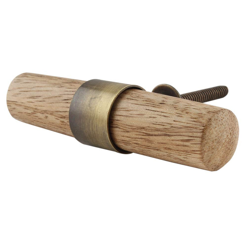 Indian Shelf 6 Piece Natural T Bar Multicolor Wood Designer Dresser Handles Cabinet Knobs Drawer Pulls Modern Style