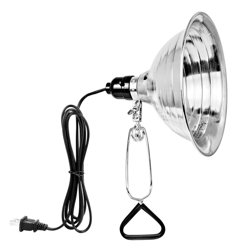 Simple Deluxe Clamp Lamp Light Socket with 8.5 Inch Aluminum Reflector, Suit for Max 150 Watt Lamp (No Bulb Included) with 18/2-Gauge 6 Feet Cord, 1-Pack 8.5 Inch (150 Watts)