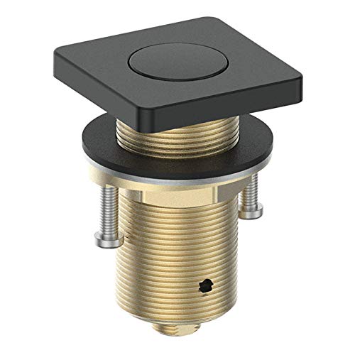 KANARY ALL Brass Air Switch Button for Sink Top Counter Top Garbage Disposal Part(Square,Matte Black) Square Matte Black