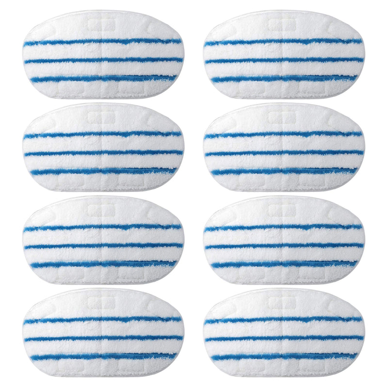 8 Pack Steam Mop Pads for PurSteam ThermaPro 10-in-1 Steam Mop Washable Reusable Pads by Flammi 8 Pack