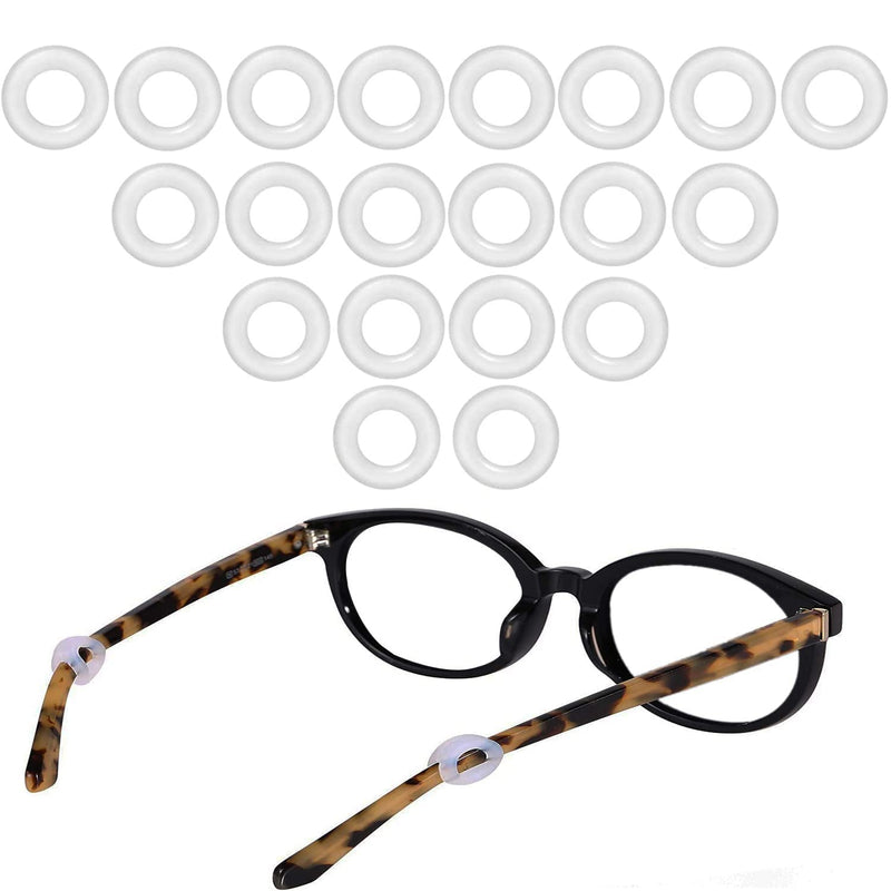 Glasses Ear Grip - Eyeglasses Temple Tip Sleeve Retainer,Anti-Slip Comfort Glasses Retainers For Spectacle, 12 Pairs (Clear1) Clear1