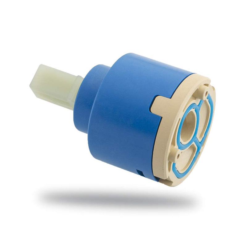 40 mm Replacement Ceramic Faucet Valve for Single Handle Kitchen Basin Faucet Part, Plastic Tap Cartridge
