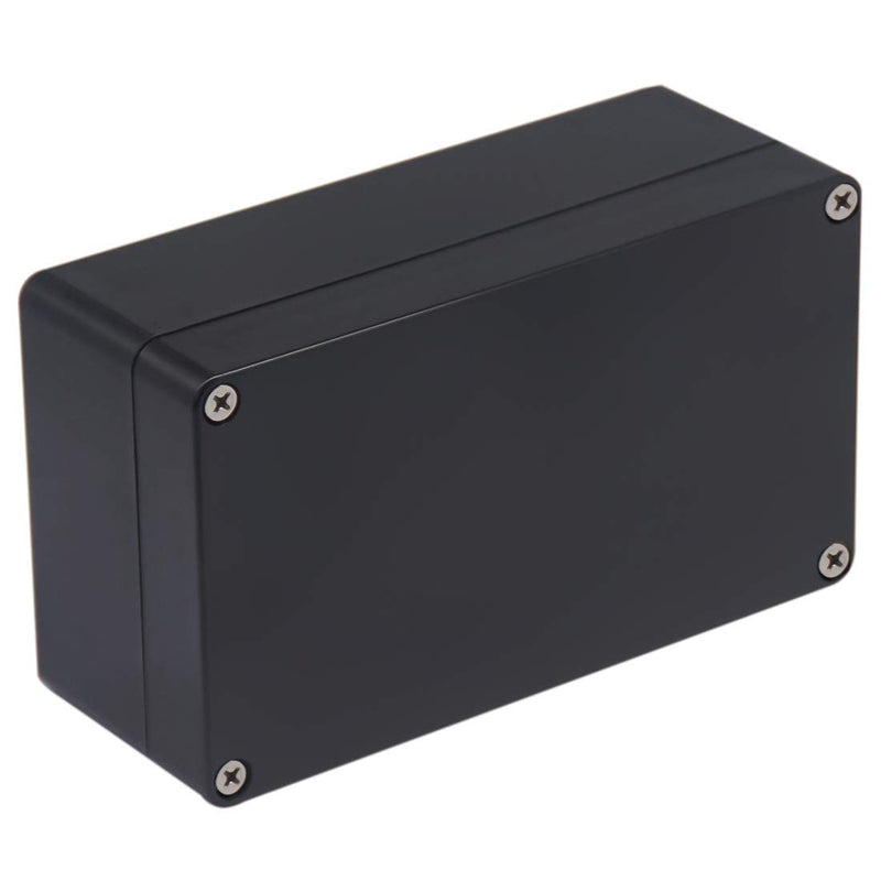 Project Box IP65 Waterproof Junction Box ABS Plastic Black Electrical Boxes DIY Electronic Project Case Power Enclosure 6.22x3.54x2.36 inch (158 x 90 x60 mm) 6.22"x3.54"x2.36"